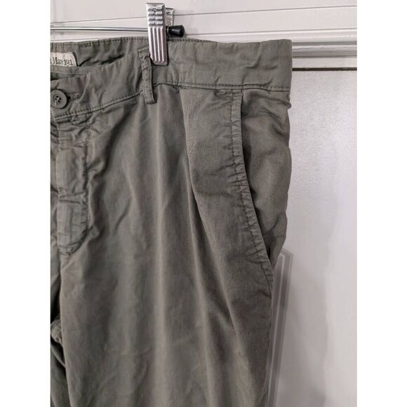 Del Mare‎ 1911 Chino Khaki Pants size 54 olive green straight leg wide cotton - Picture 2 of 5